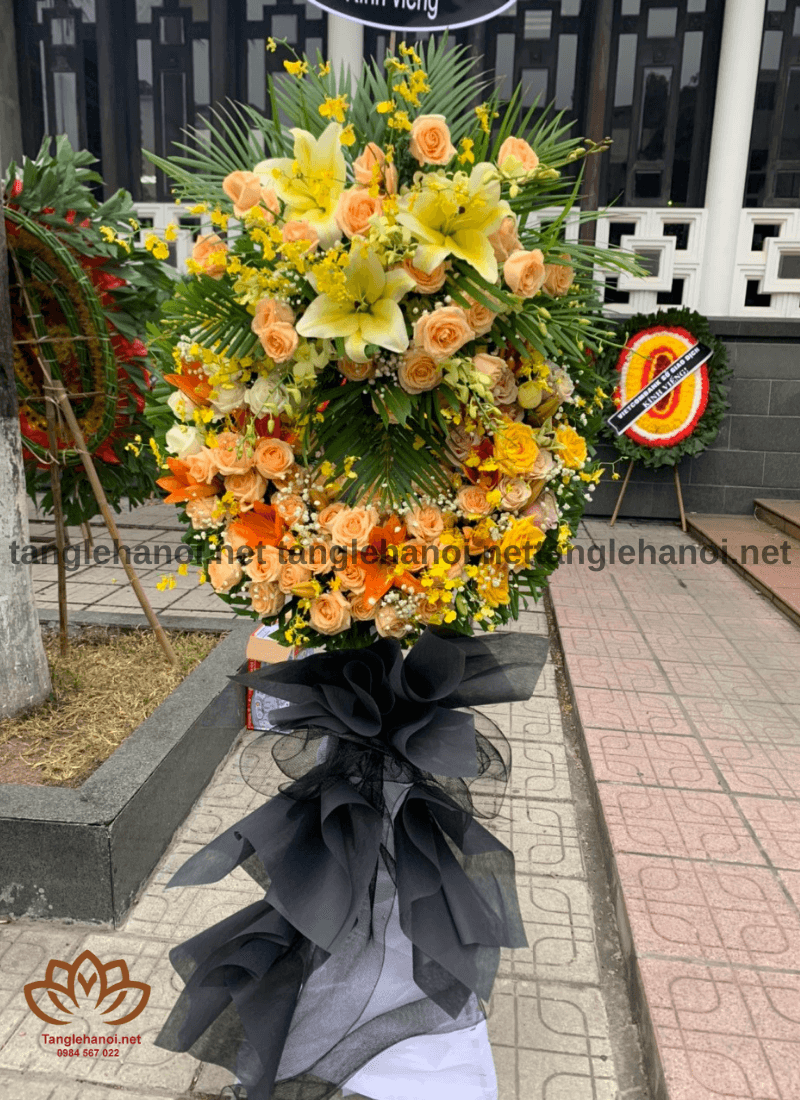 Mẫu vòng hoa tang lễ 24